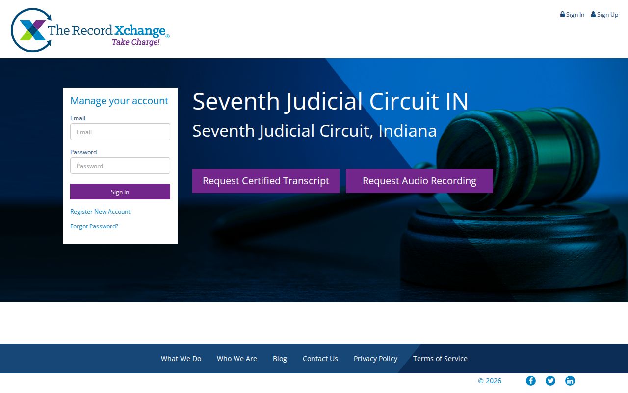 Dearborn County court record transcript and audio portal
