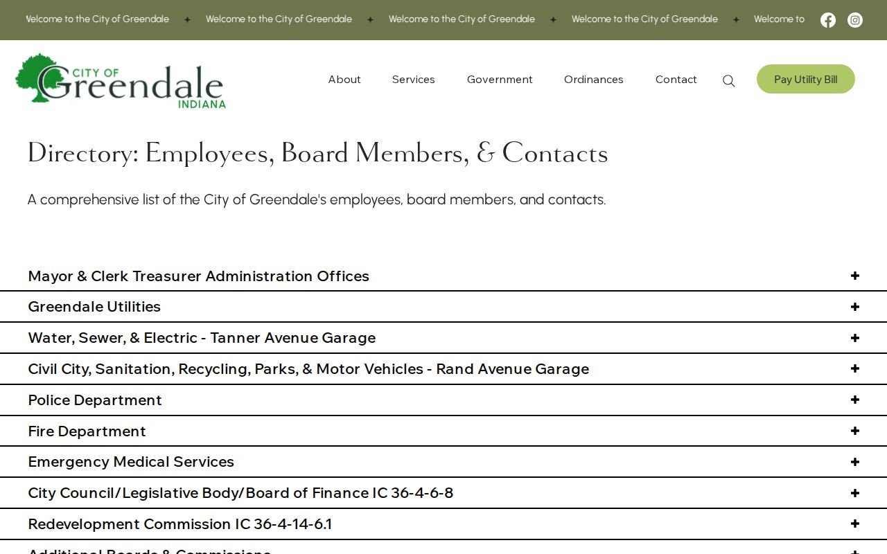 Greendale court records government directory