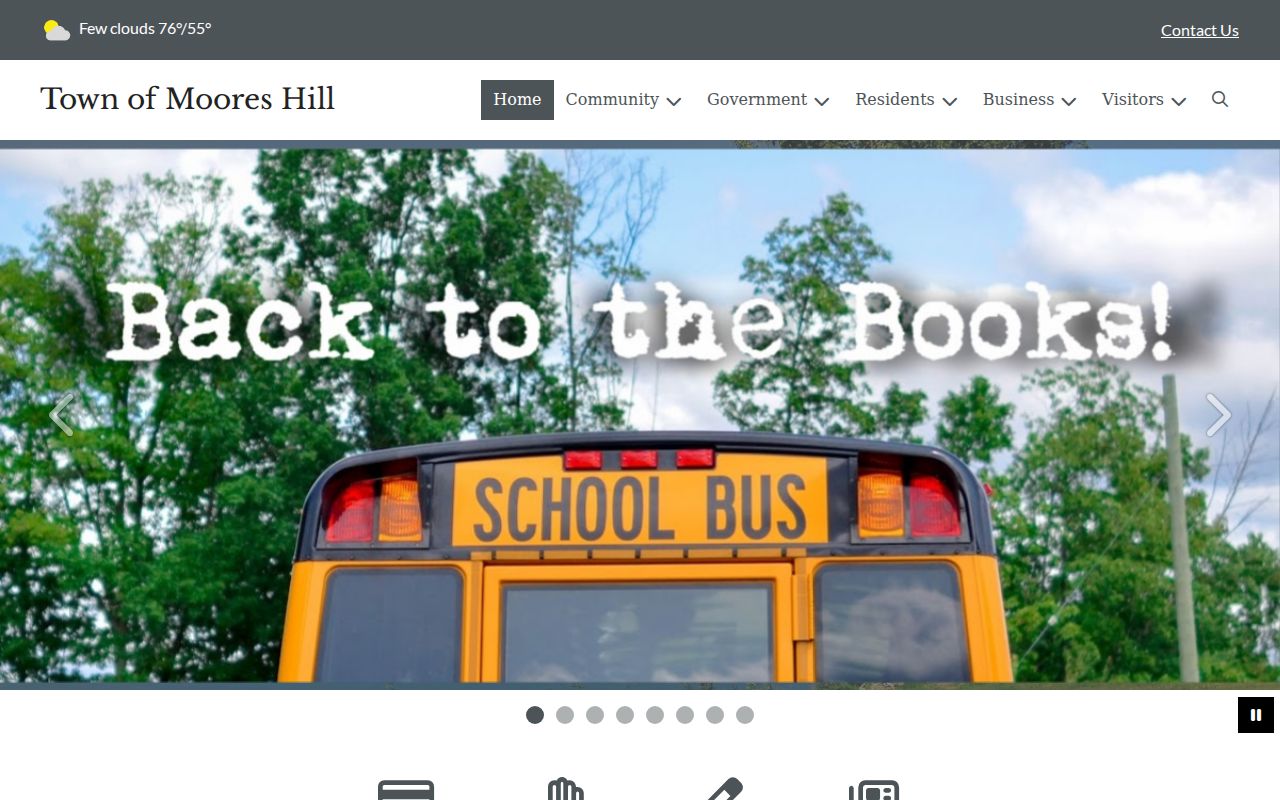 Moores Hill court records and official town information